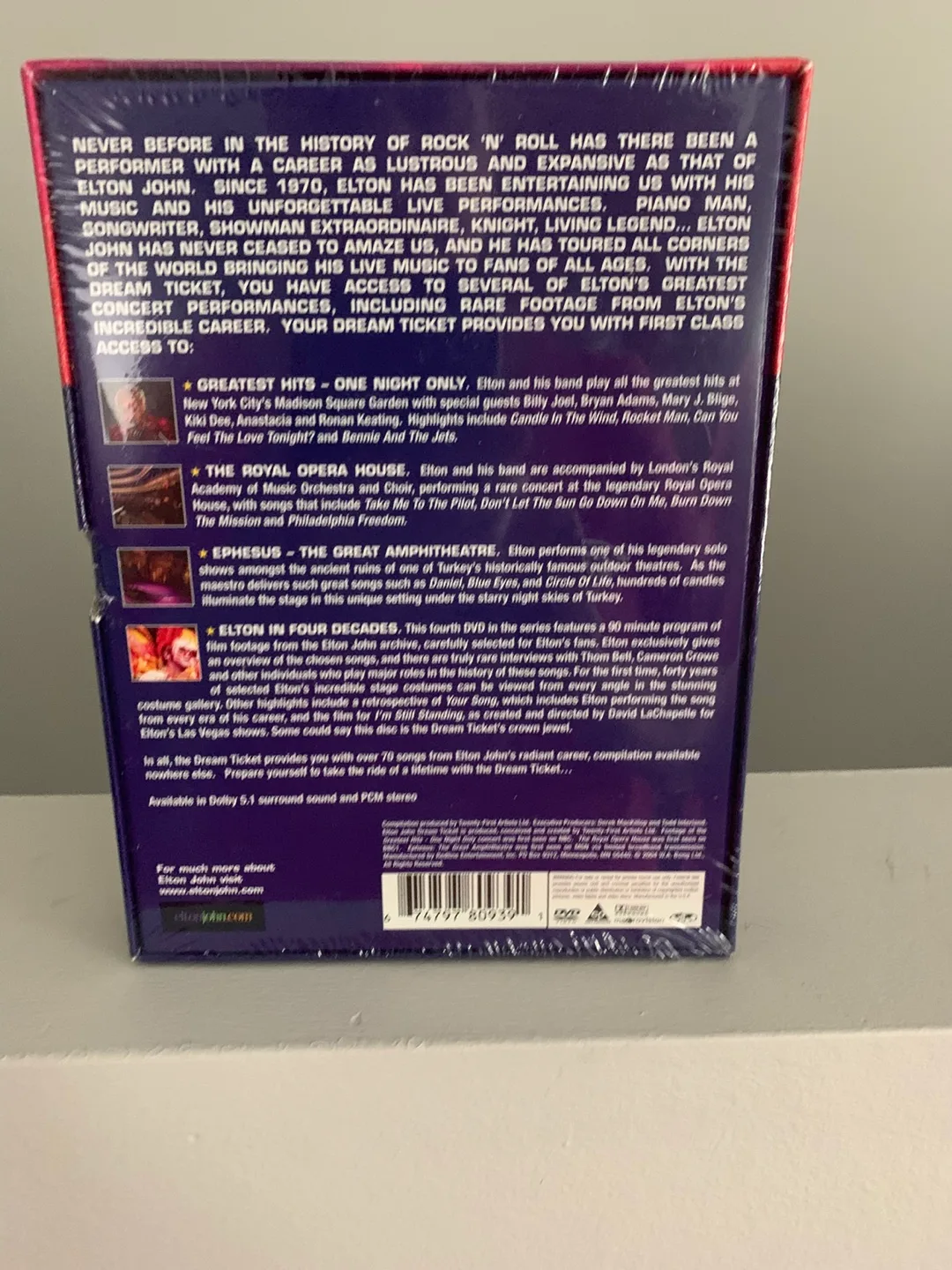 Elton John Dream Ticket: Four Destinations Four DVDs image indicator(2)