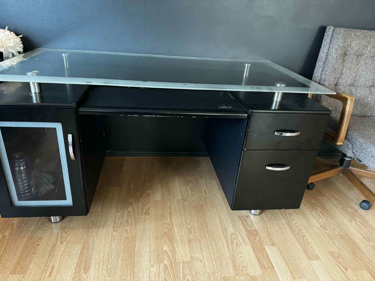 Glass Top Desk