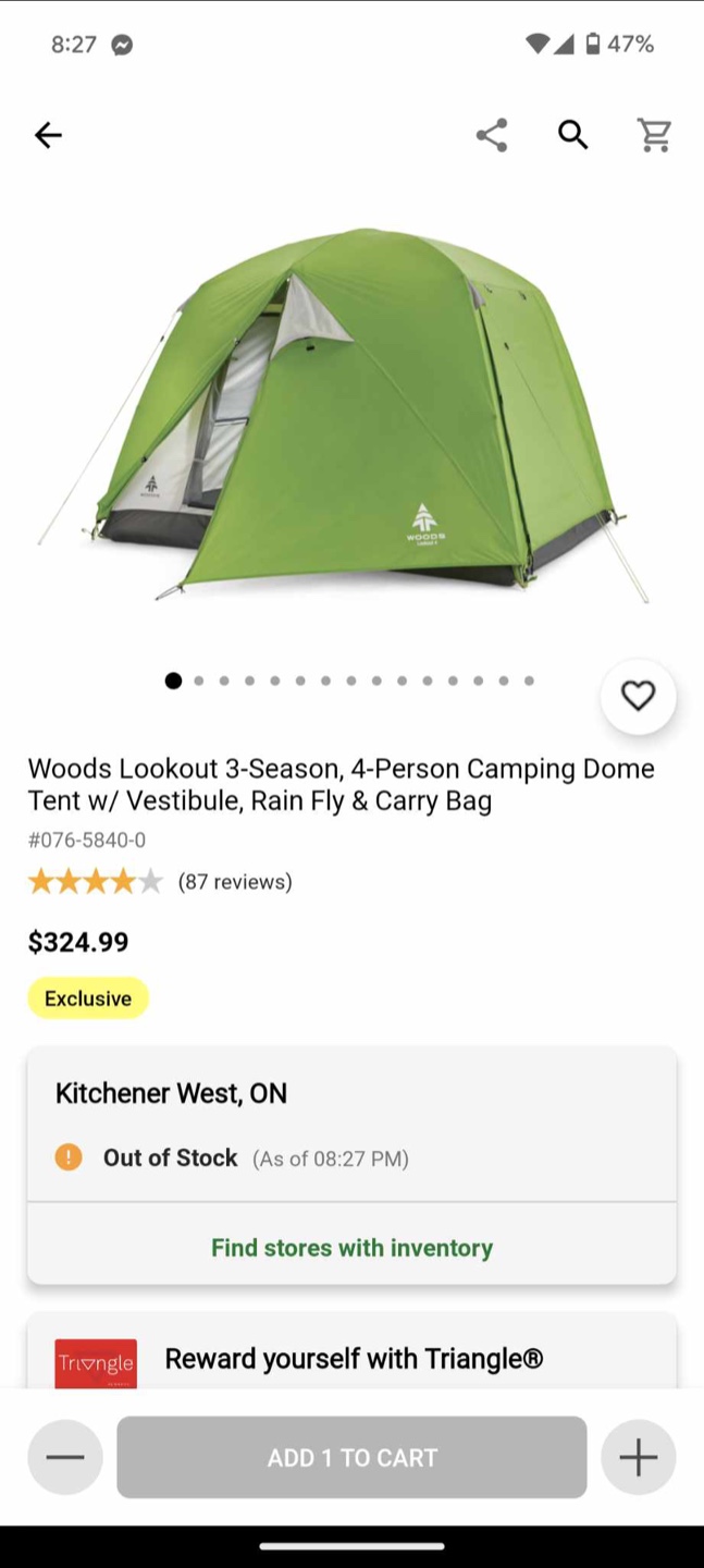 Woods Lookout 8 Person Tent