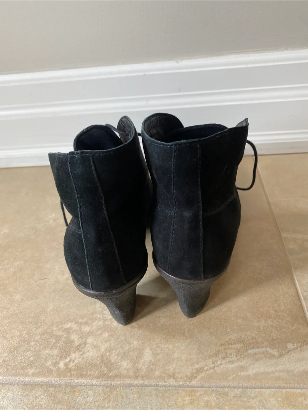 Black Suede Booties image indicator(3)