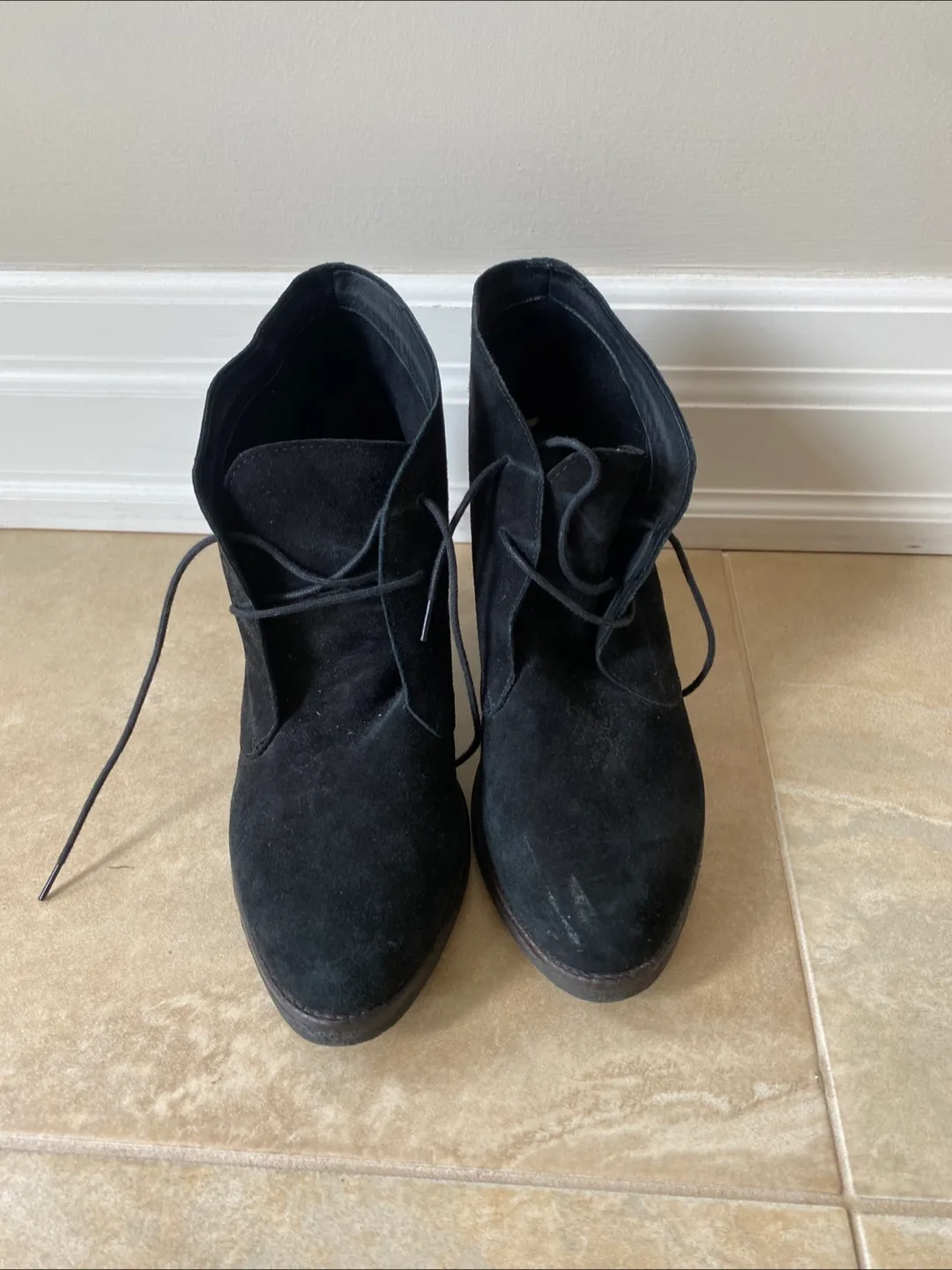 Black Suede Booties image indicator(2)