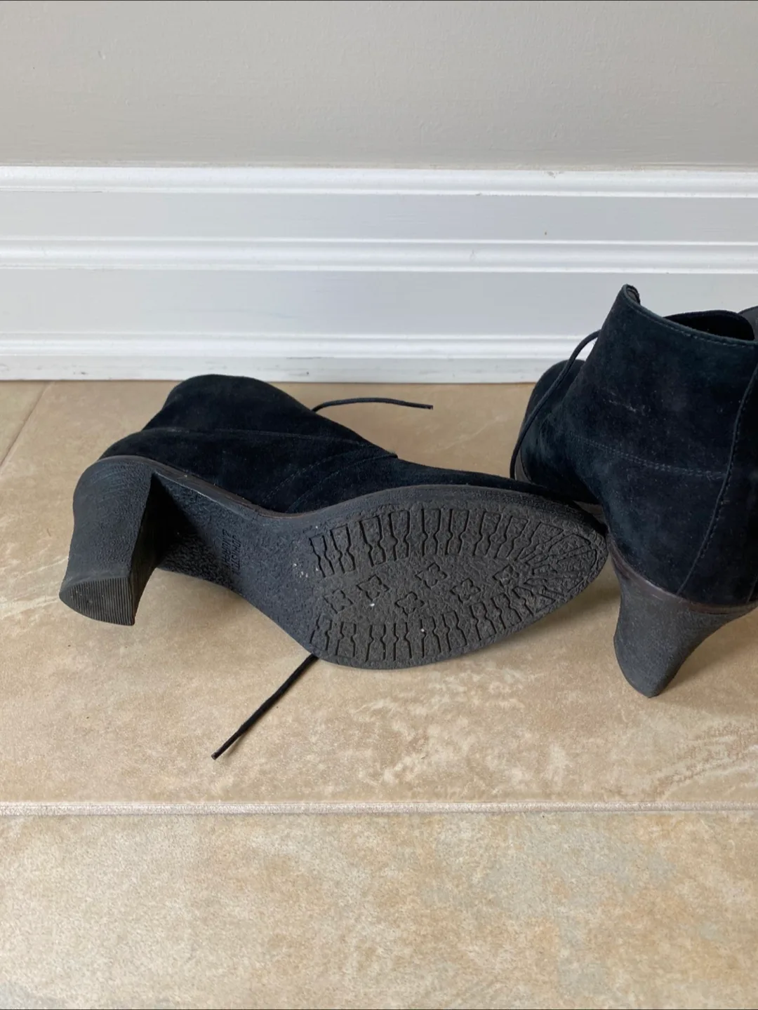 Black Suede Booties image indicator(4)