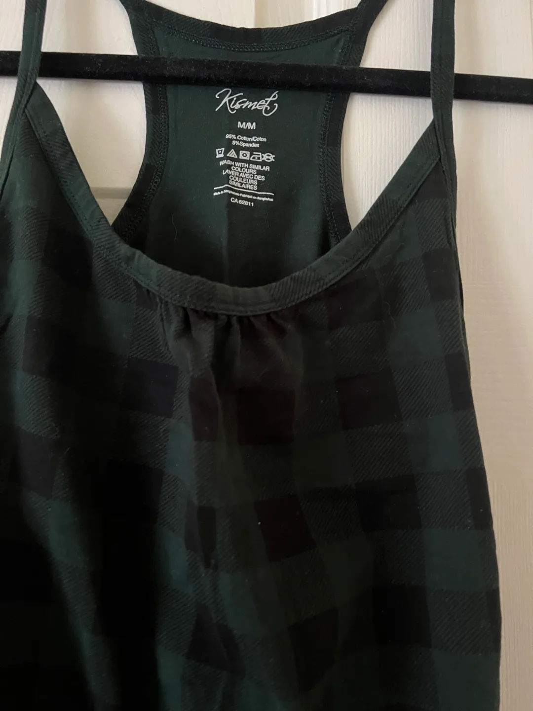 Kismet Green Plaid Tank Top image indicator(4)