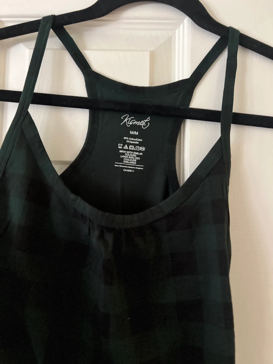 Kismet Green Plaid Tank Top image indicator(3)