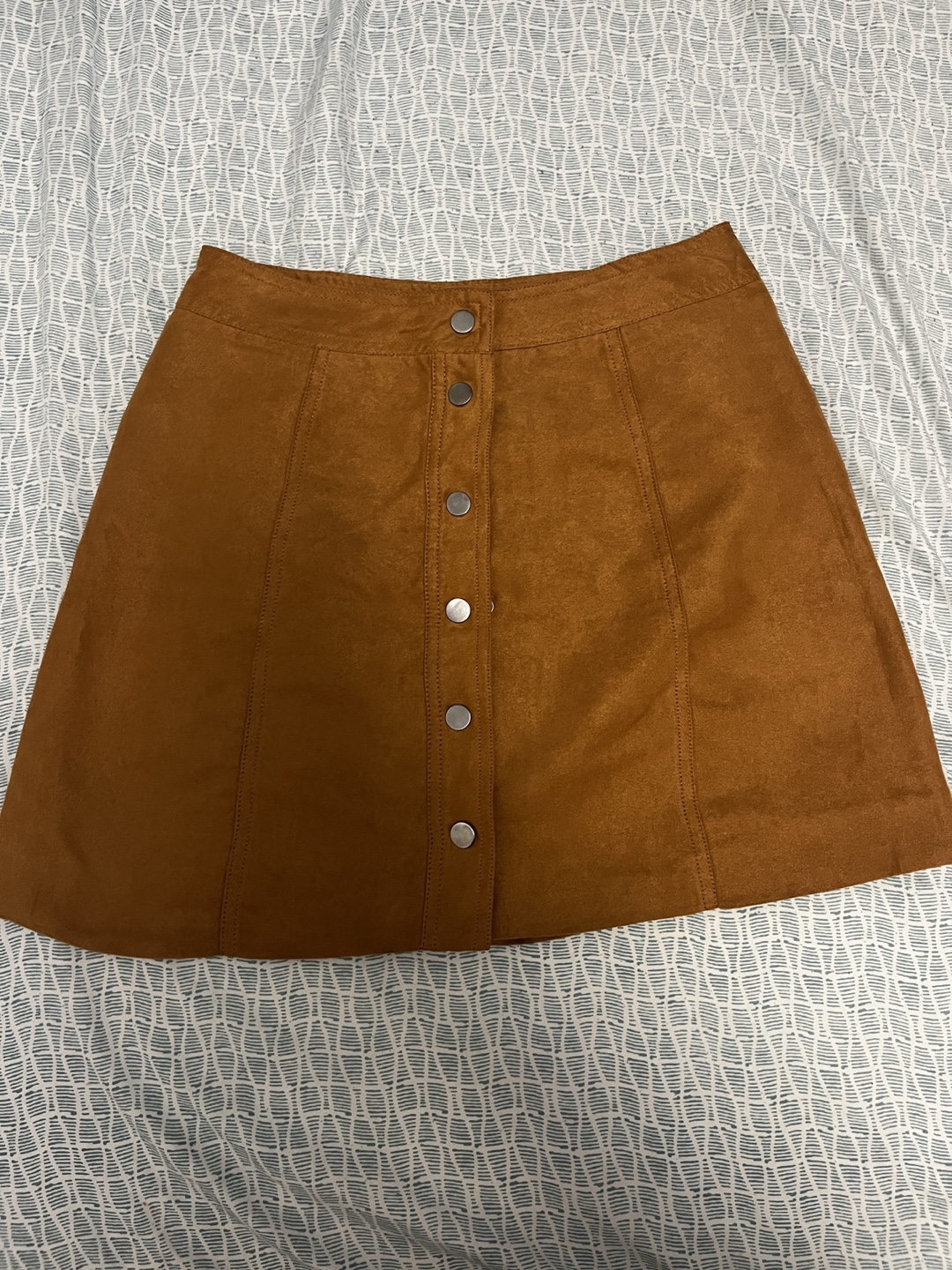 Button-Up Mini Skirt
