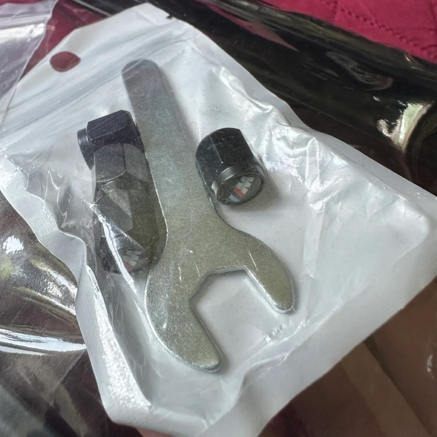 2 BMW Black Stainless Steel License Frame with M SPORT Logo image indicator(2)