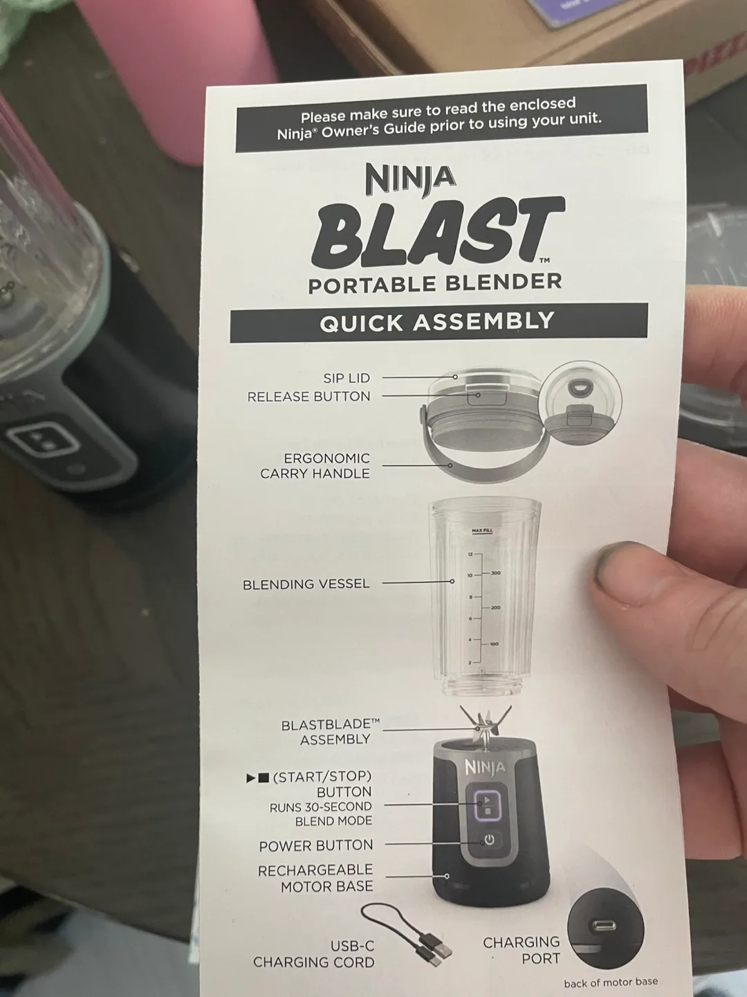 Ninja Blast Portable Blender image indicator(3)