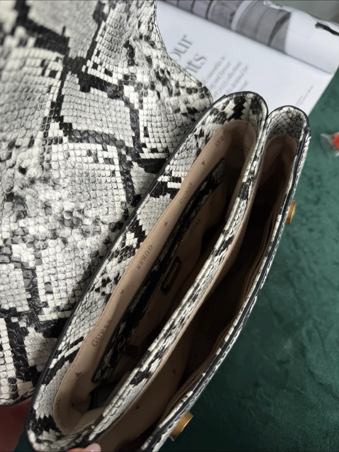 Guess Snakeskin Pattern Crossbody Bag image indicator(5)