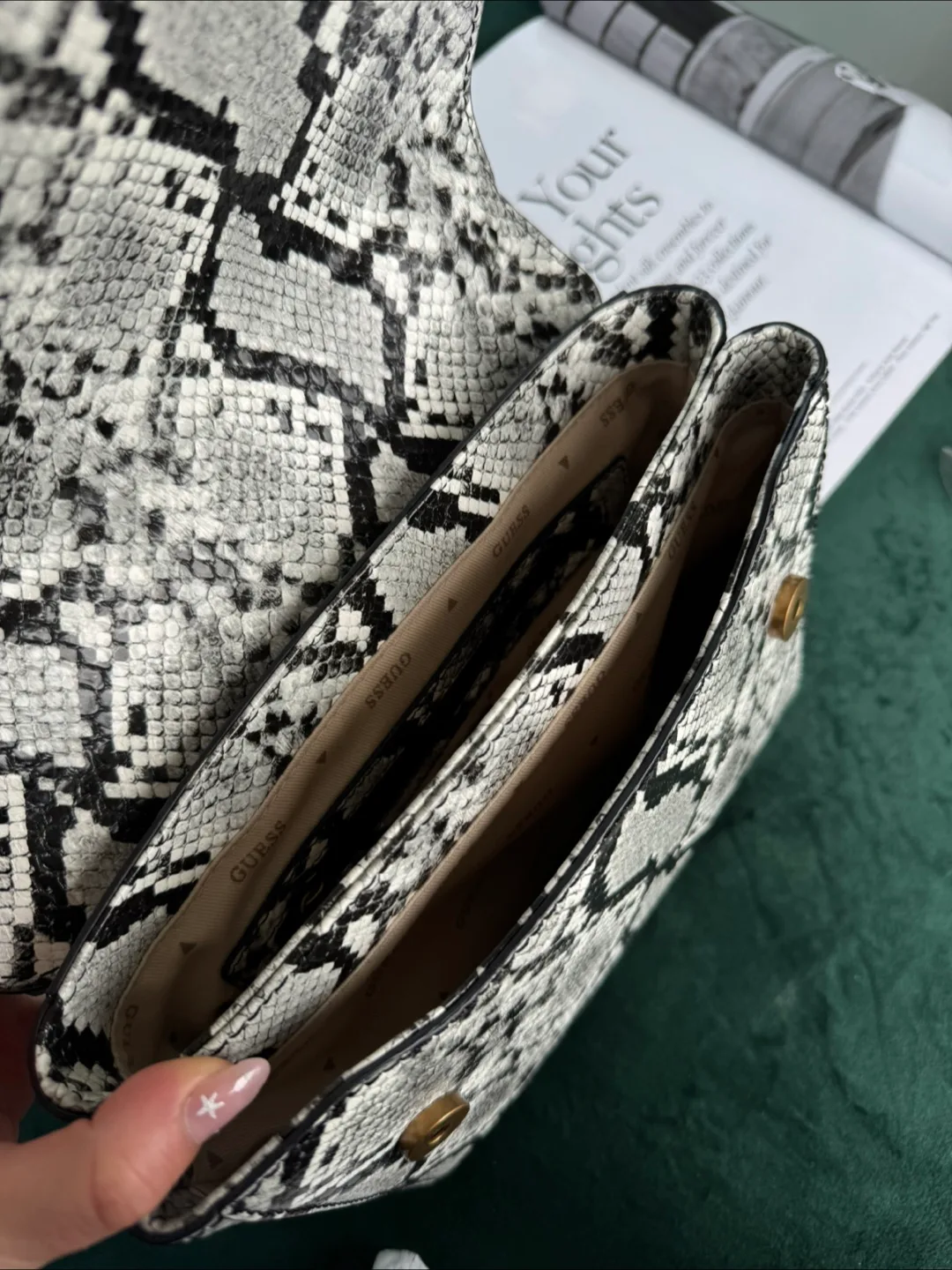 Guess Snakeskin Pattern Crossbody Bag image indicator(4)