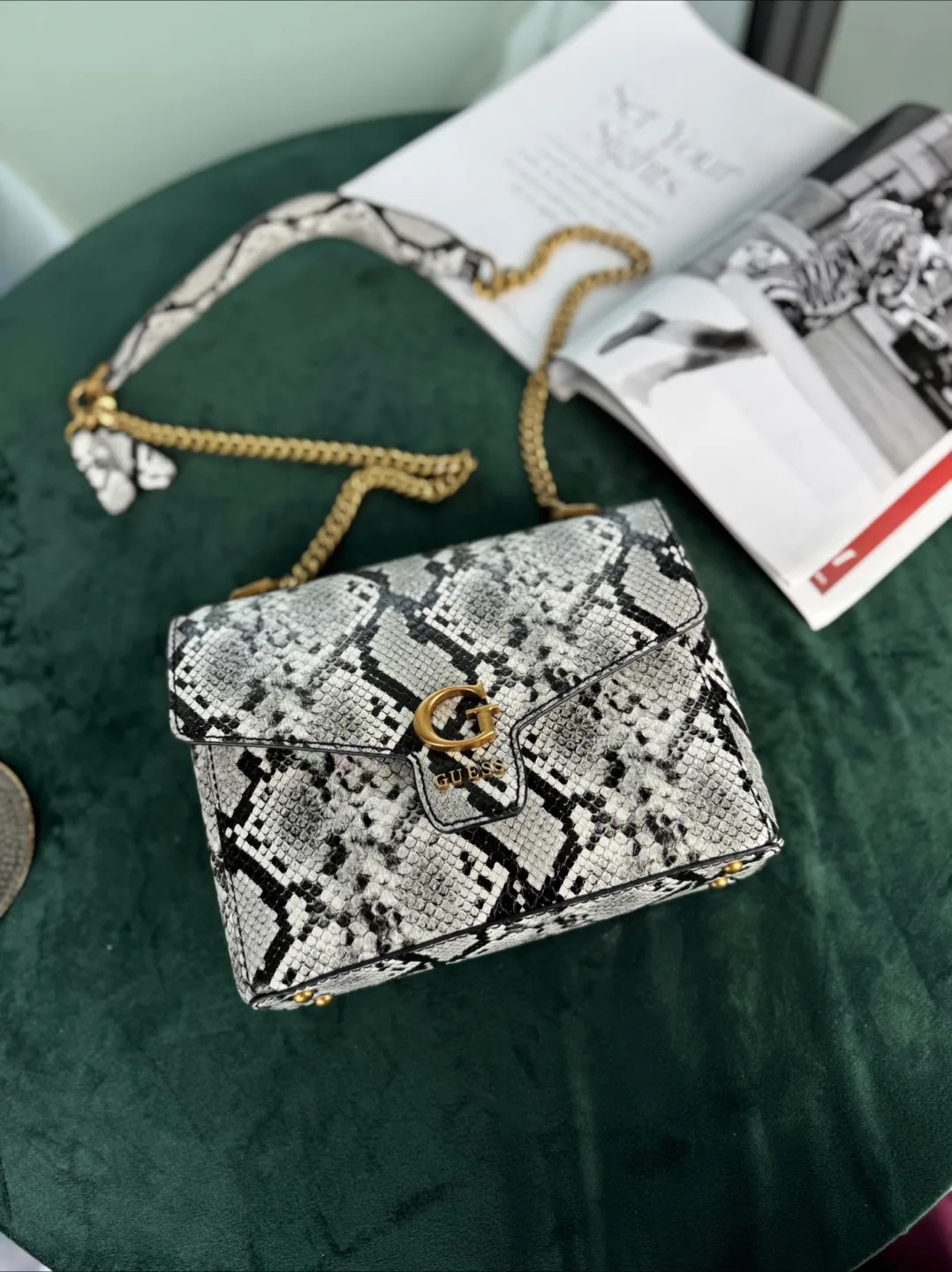 Guess Snakeskin Pattern Crossbody Bag image indicator(3)