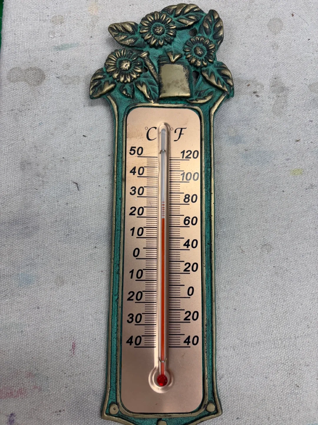 Vintage Floral Thermometer thumbnail