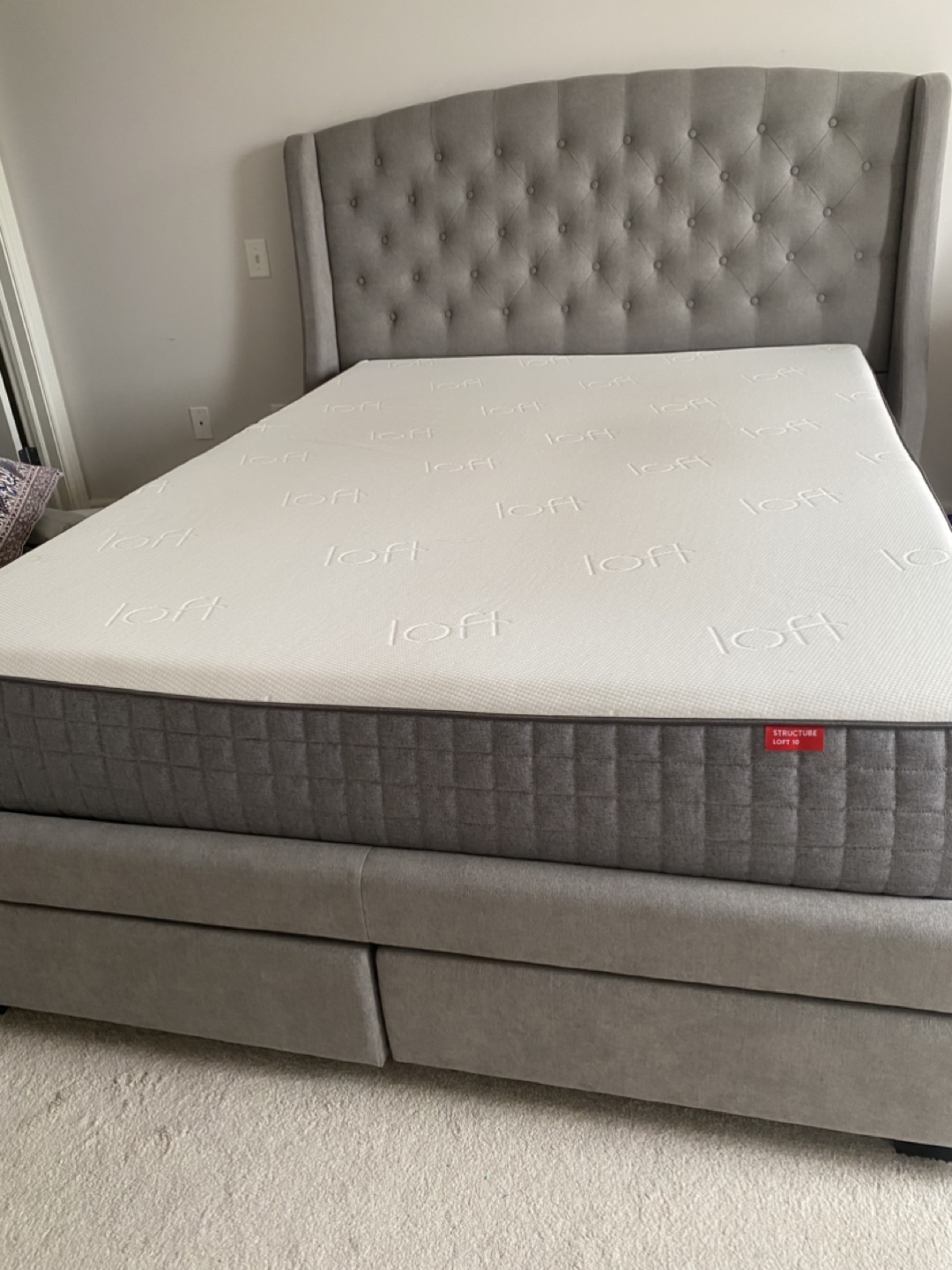 Queen Bed Frame with Mattress - photo 2