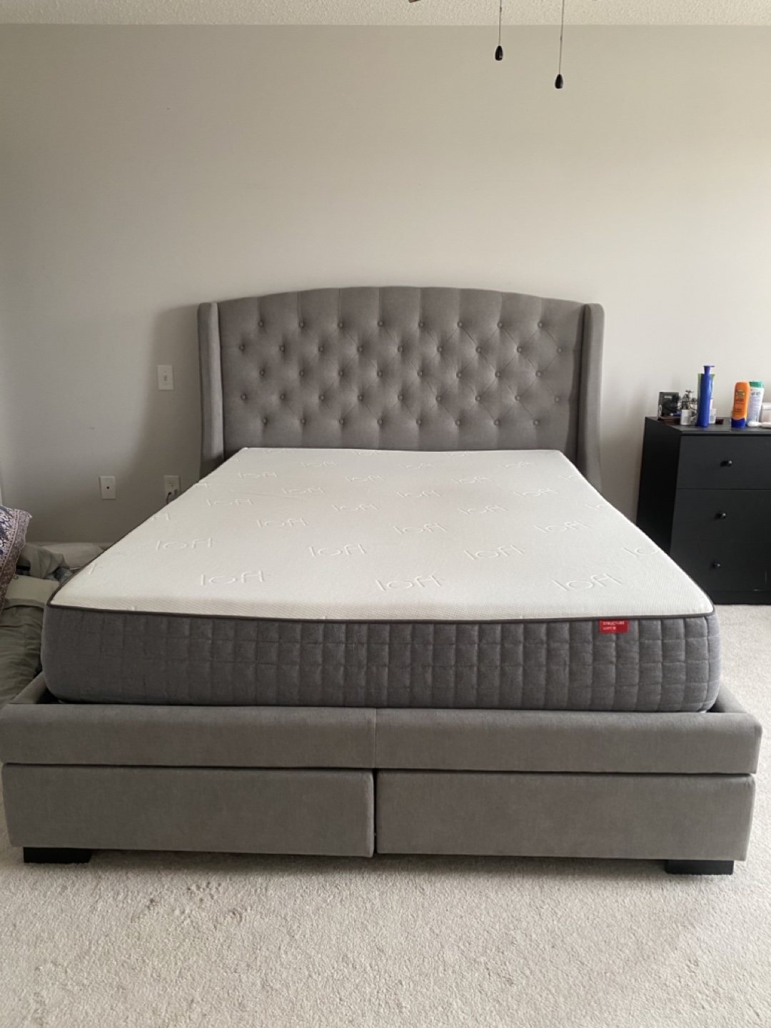 Queen Bed Frame with Mattress