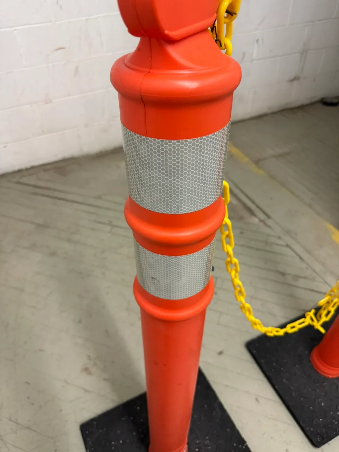 Orange Safety Posts image indicator(8)