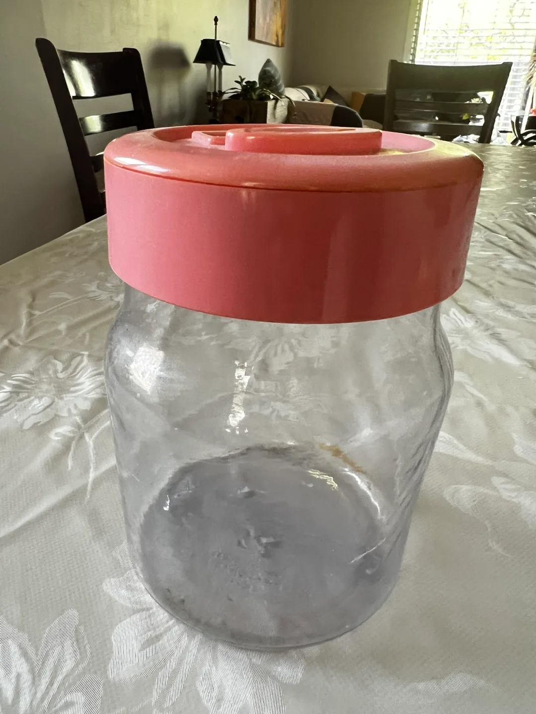 Pink Lid Piggy Bank Jar🥕 thumbnail
