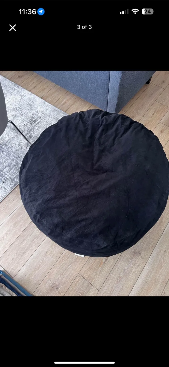 Black Beanbag Chair thumbnail
