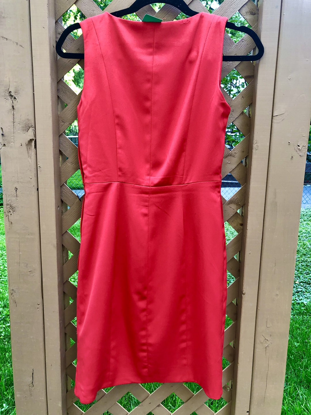 Bright red sleeveless dress - photo 2