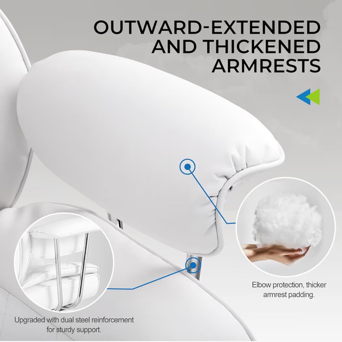 Ergonomic Office Chair - White - photo 5