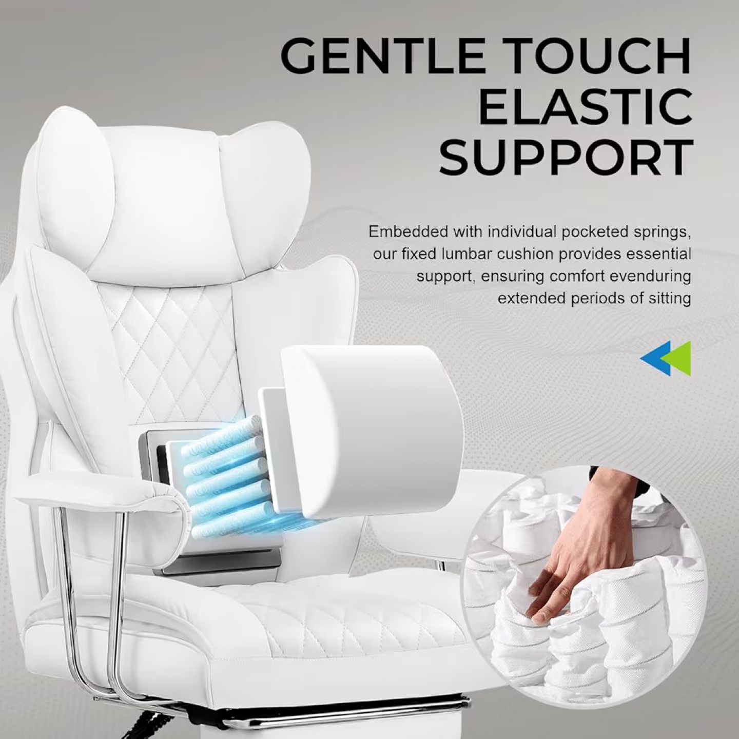 Ergonomic Office Chair - White - photo 3