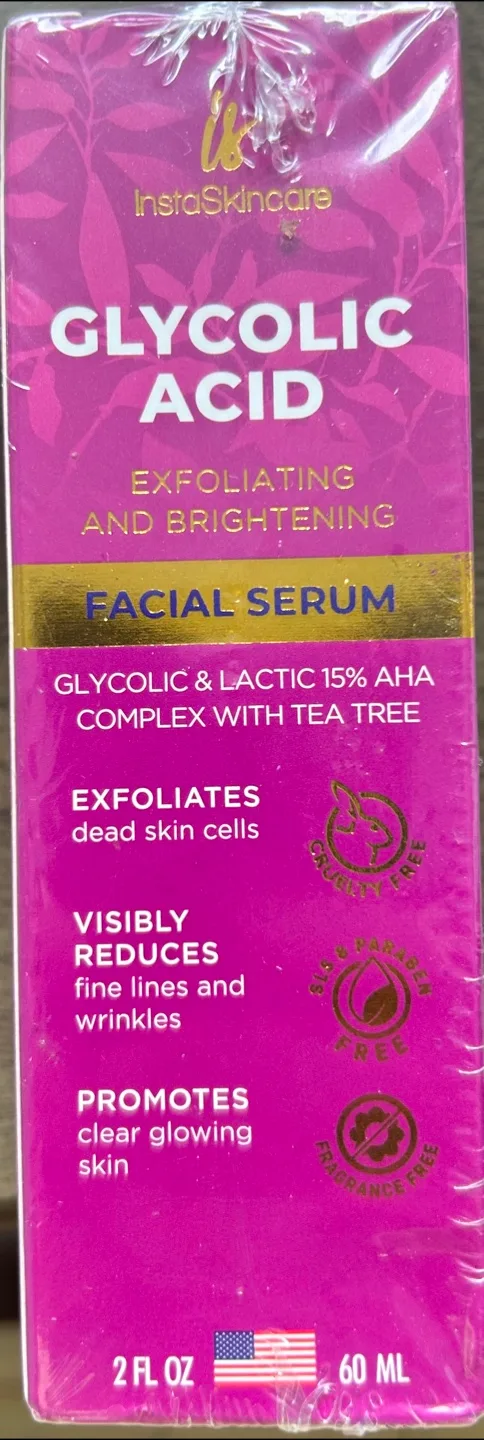 New Glycolic Acid Serum for Face - 60ml - EXP 10/2025(free) thumbnail
