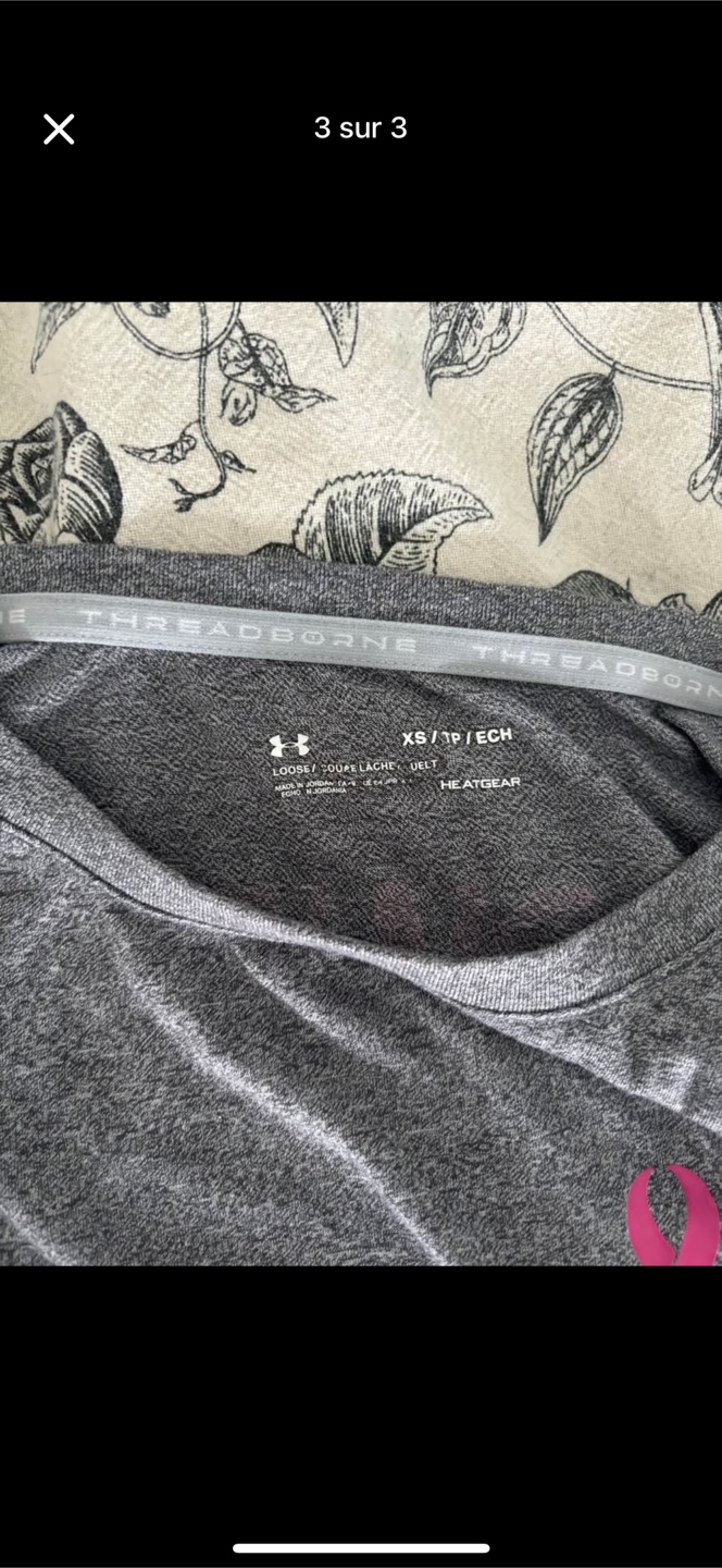 Under Armour Pink Ribbon T-Shirt XS - photo 3