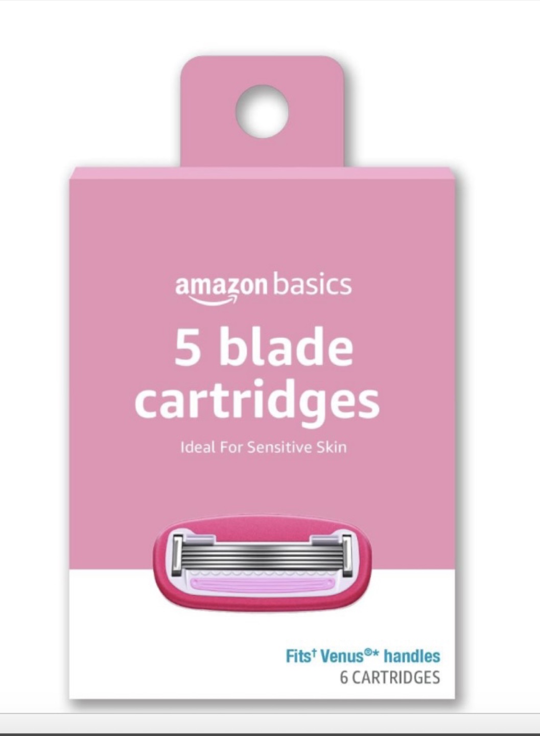 New Amazon Basics Women's 5 Blade FITS Razor Refills venus(6)