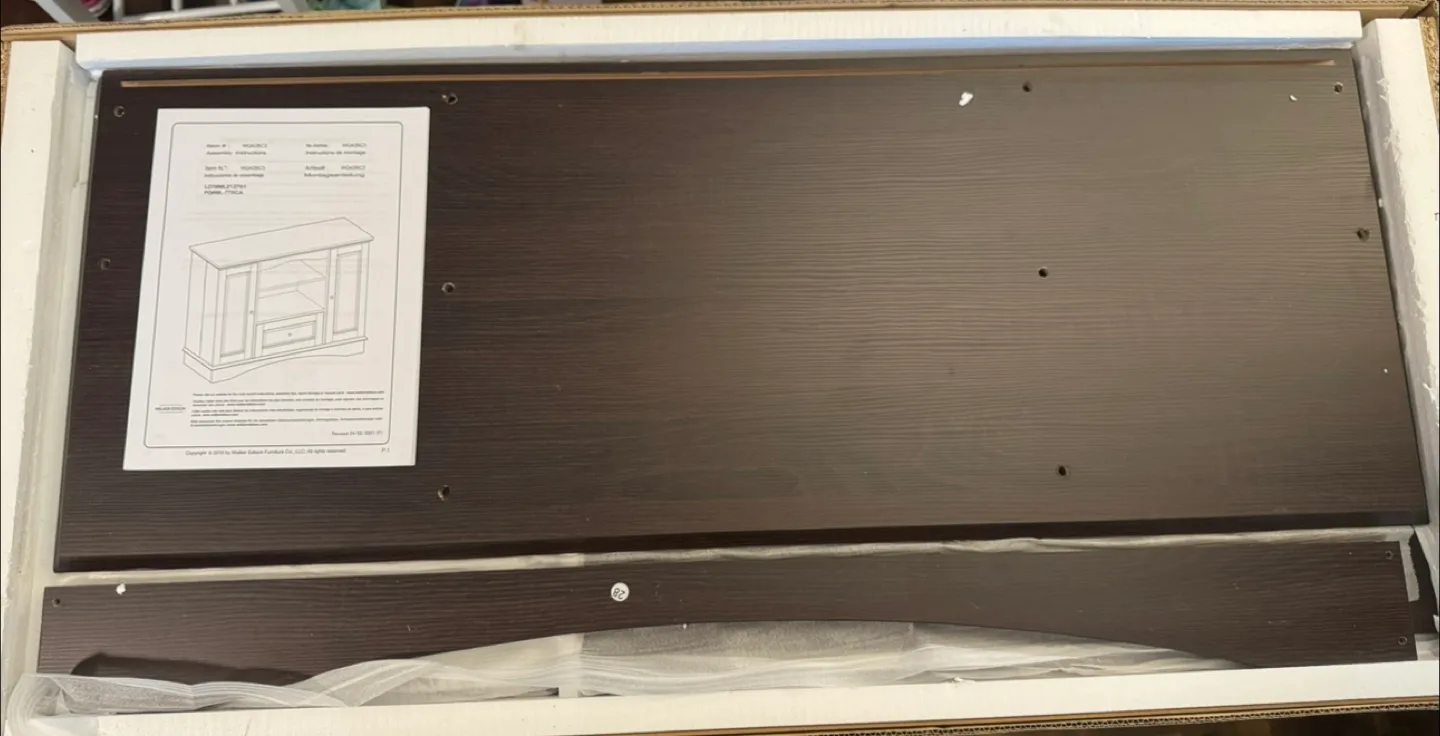 42" Highboy Wood TV Media Stand Storage Console - Espresso image indicator(8)