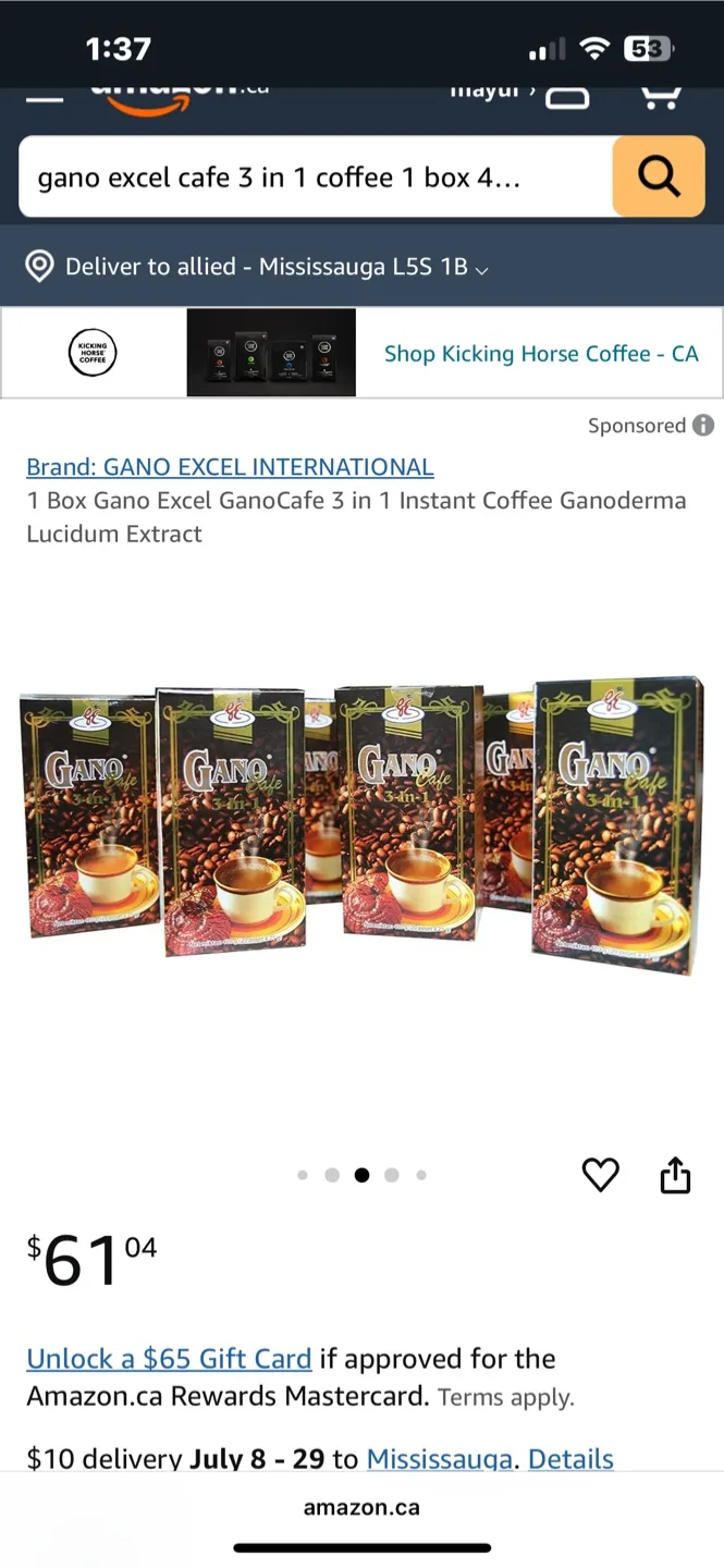 Gano Excel Cafe 3 in 1 Coffee image indicator(2)