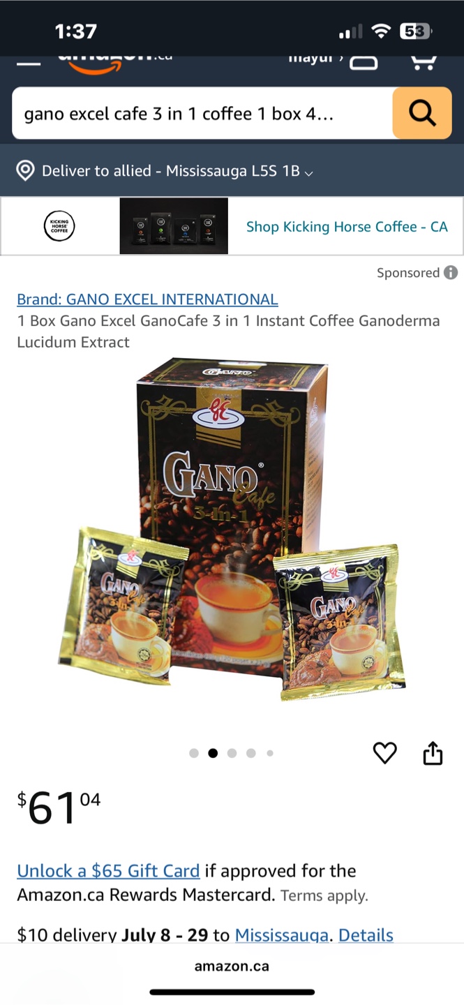 Gano Excel Cafe 3 in 1 Coffee - photo 3