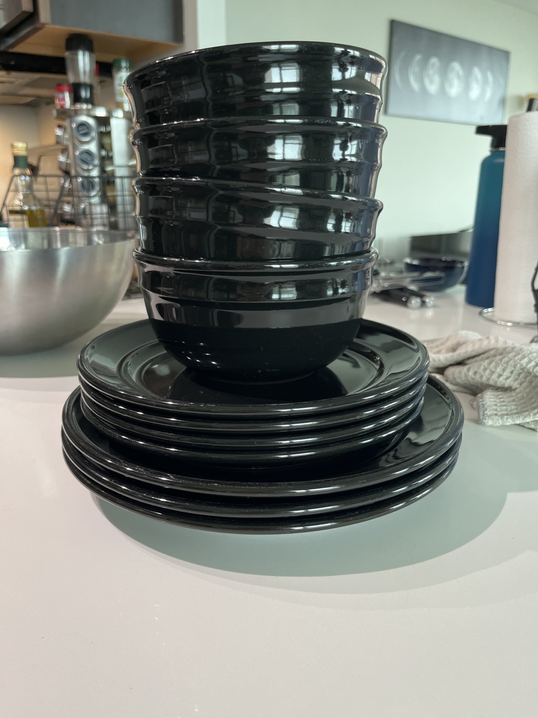 Black Dish Set
