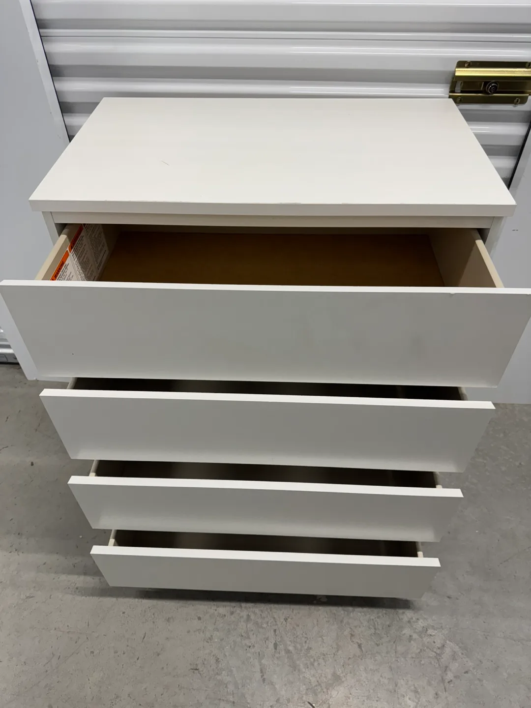 Ikea white malm dresser with 4 drawers (DELIVERY AVAILABLE) image indicator(7)