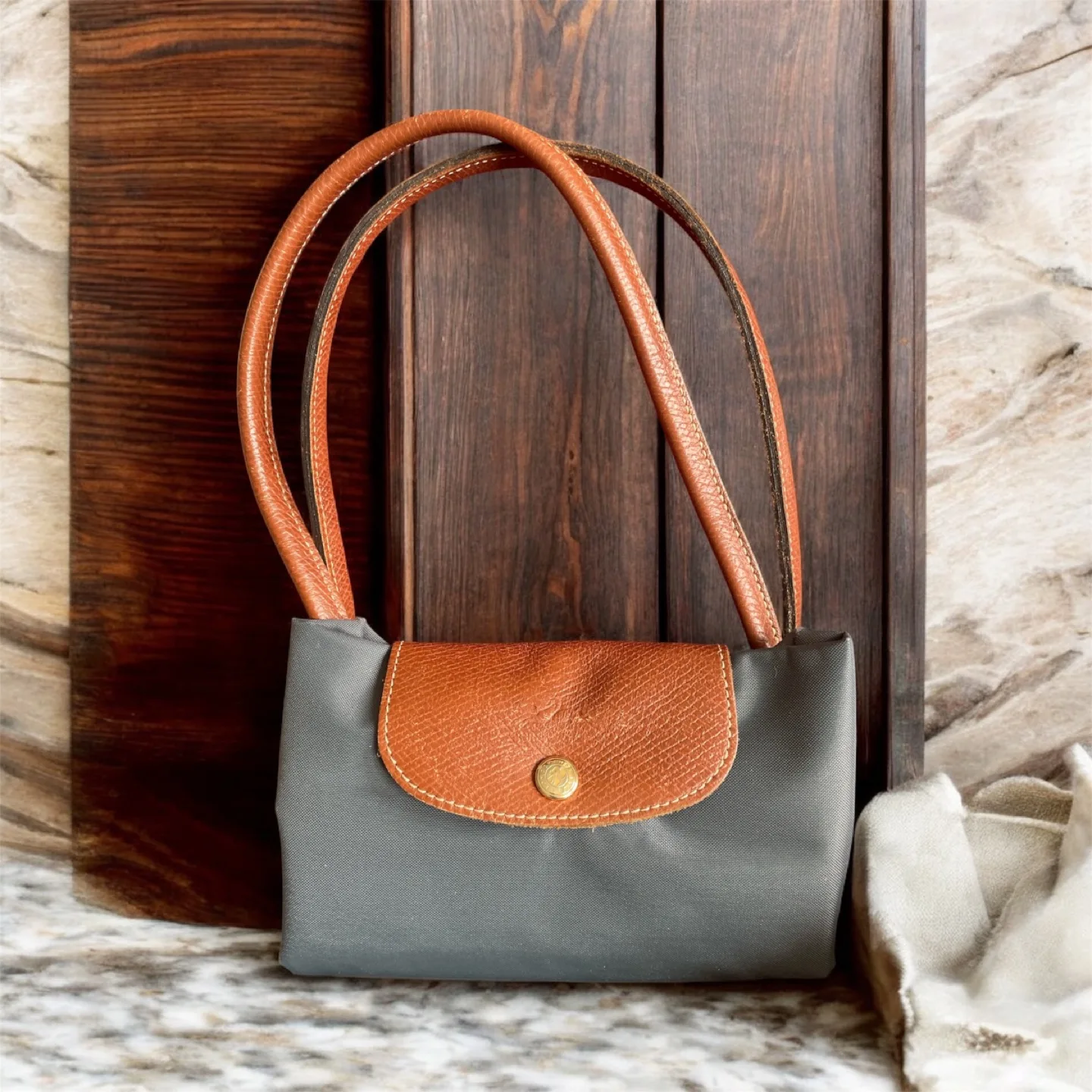 Gently used authentic Longchamp Handbag foldable tote thumbnail