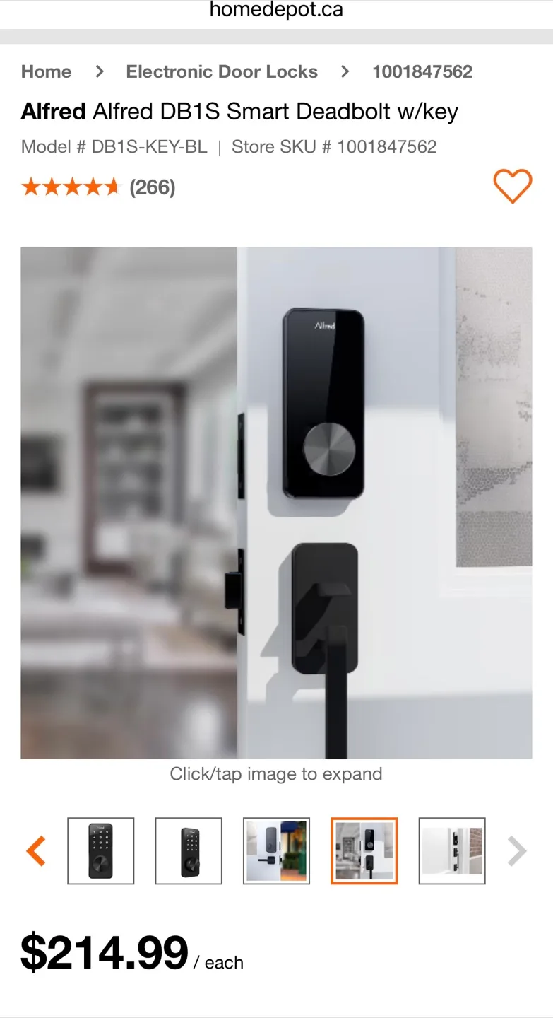 Alfred Keyless Bluetooth Smart Deadbolt image indicator(3)