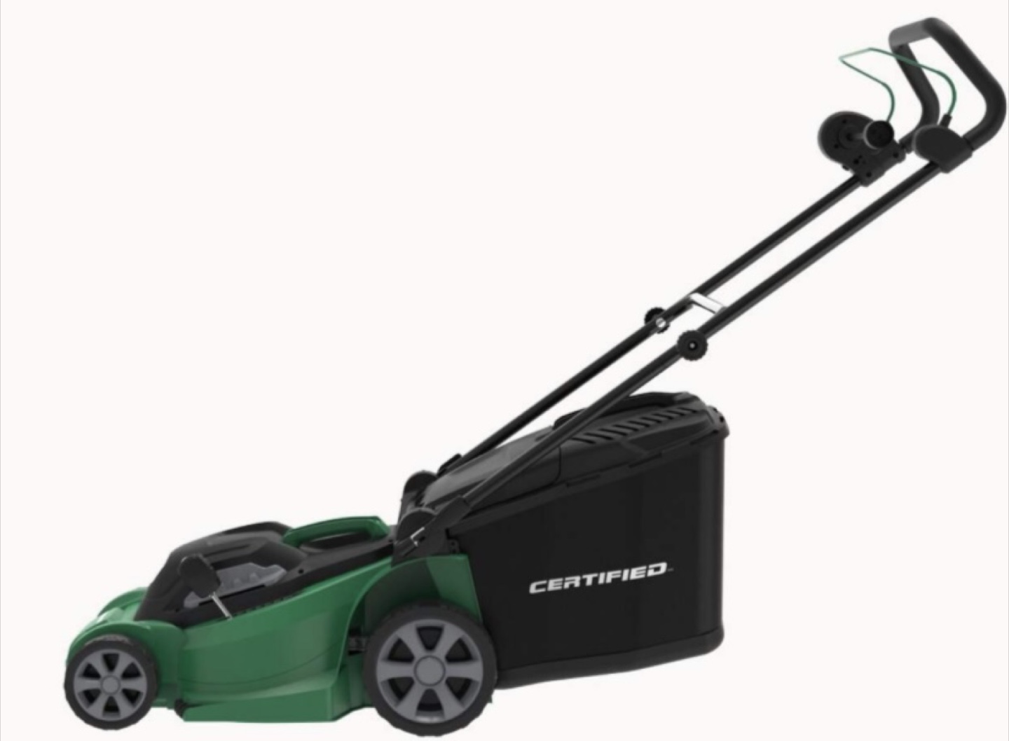 Certified 10A 2-in-1 Electric Lawn Mower, 14-in Deck