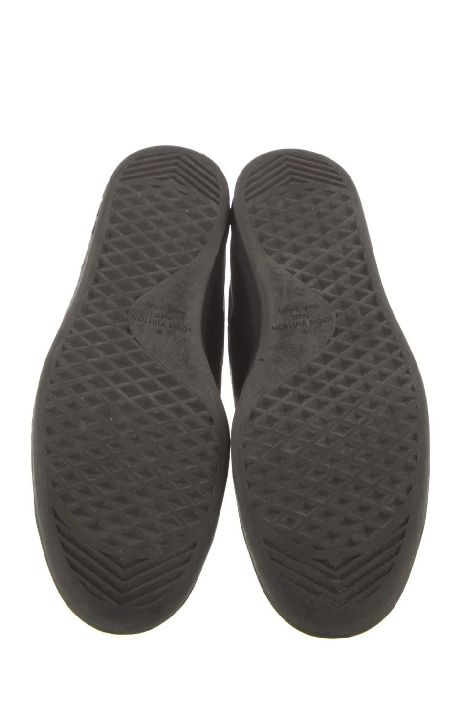 💚 Louis Vuitton Black Leather Sneakers image indicator(5)