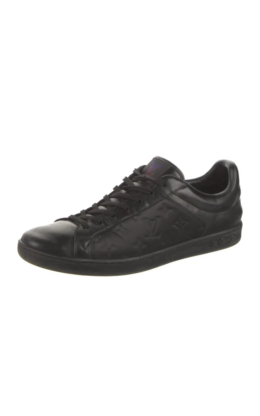 💚 Louis Vuitton Black Leather Sneakers image indicator(2)