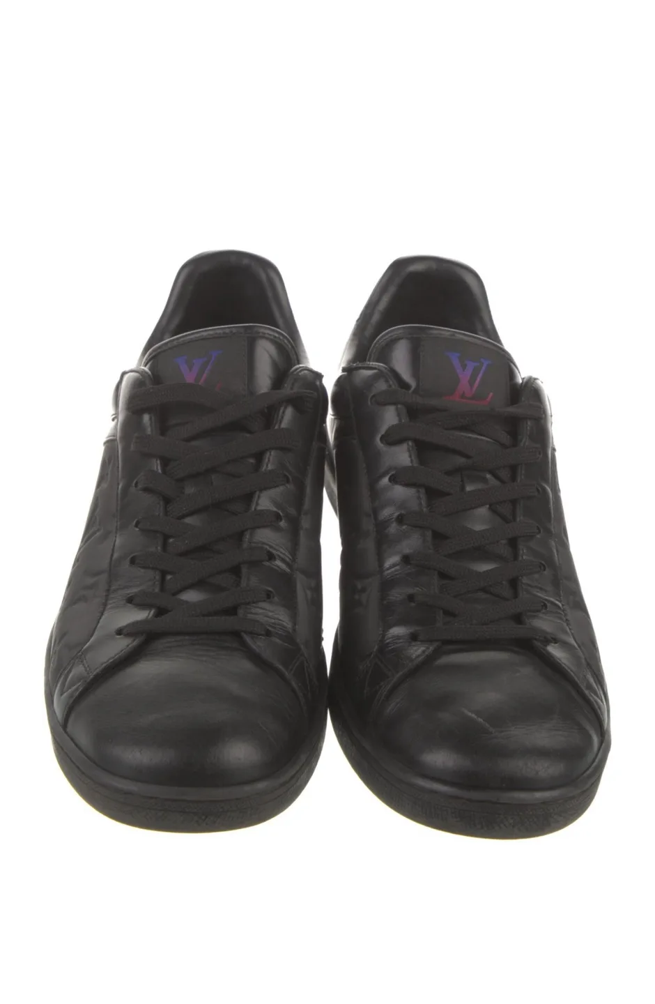 💚 Louis Vuitton Black Leather Sneakers image indicator(3)