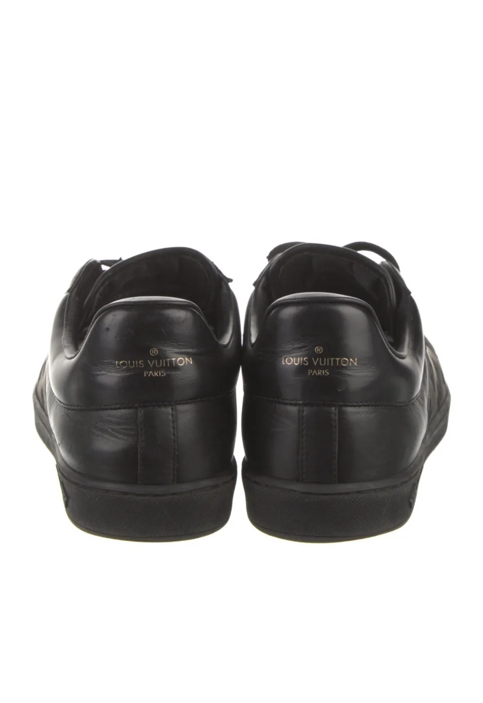 💚 Louis Vuitton Black Leather Sneakers image indicator(4)