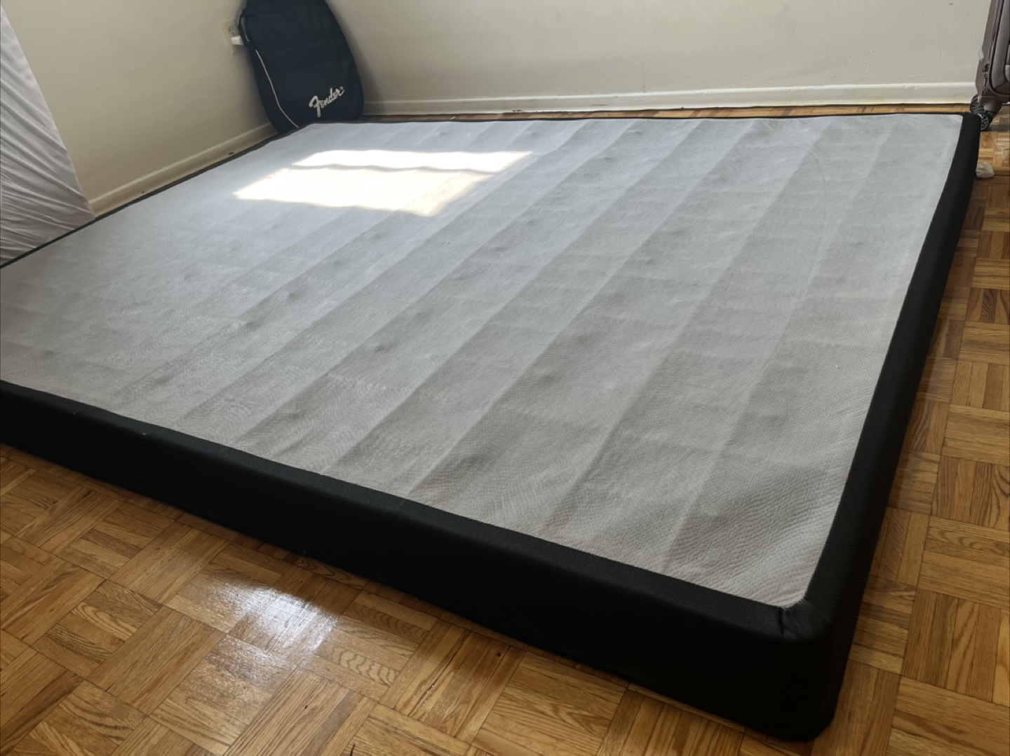 Queen-Sized Boxspring Bed frame. PICK UP ONLY!!!