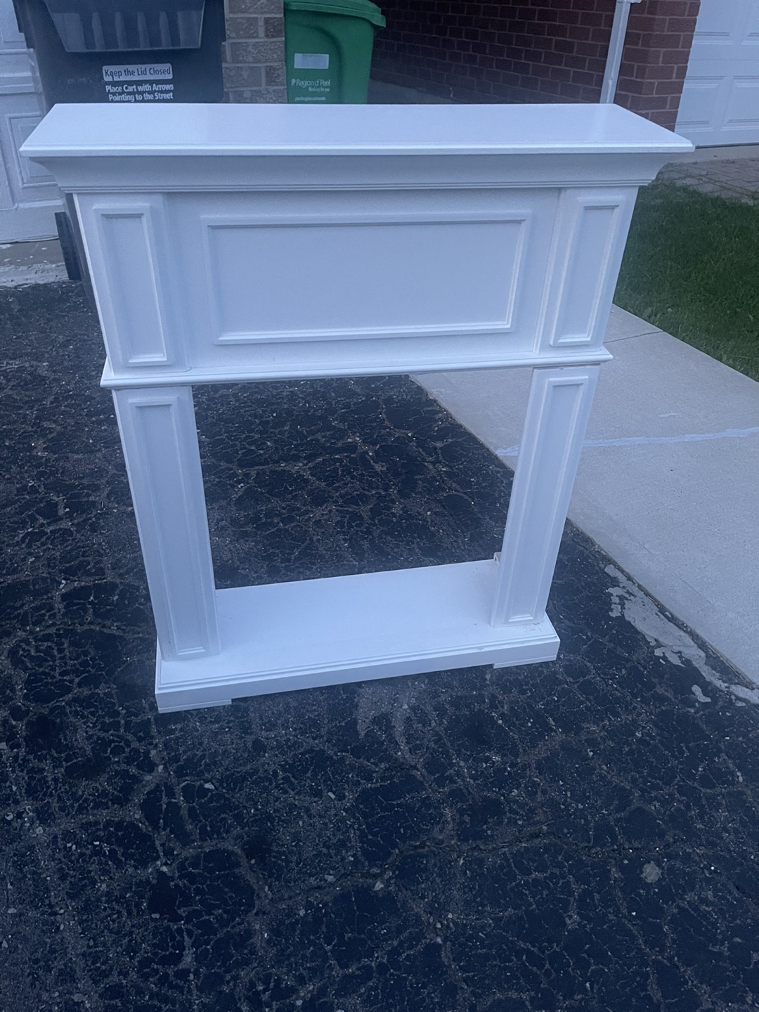 Electric Fireplace with Mantle - photo 2