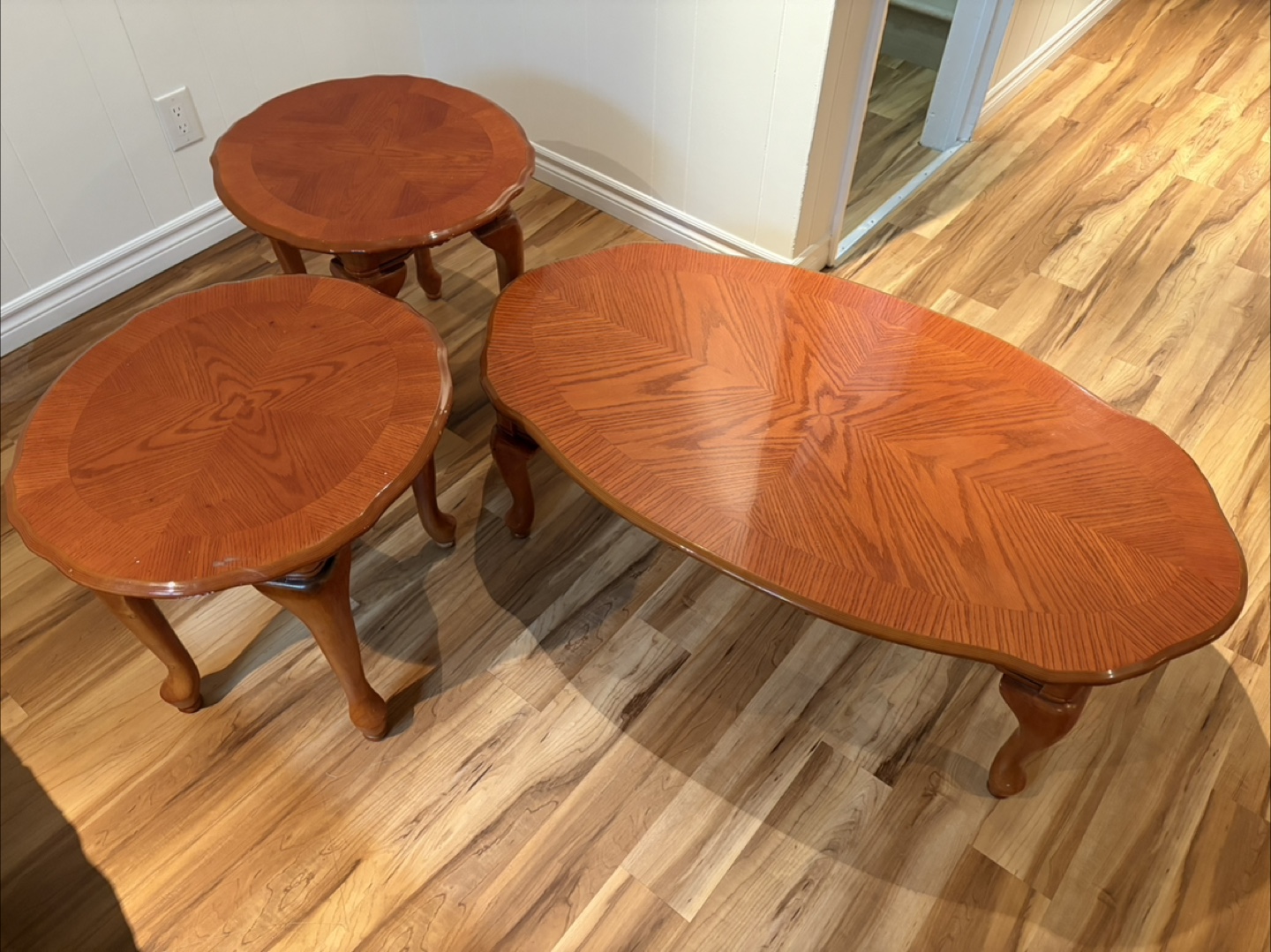 Wooden Coffee Table Set