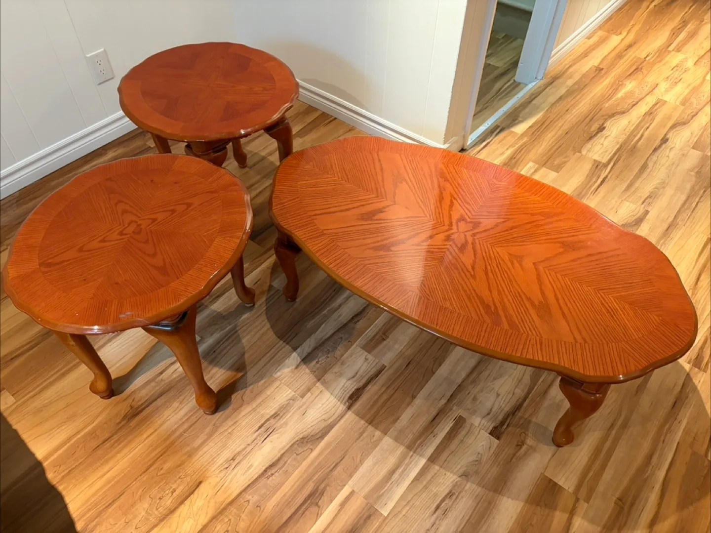 Wooden Coffee Table Set thumbnail