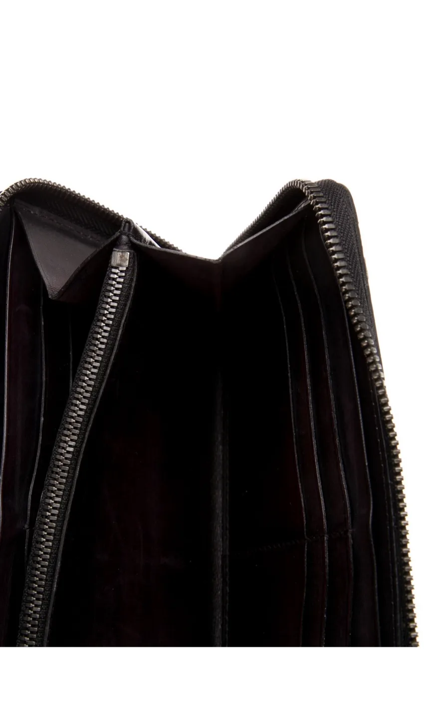 💚 Berluti Brown Leather Zippered Wallet image indicator(3)