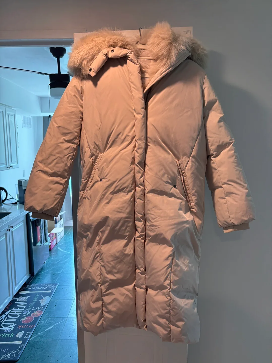 Mayonez Long Puffer Coat with Hood (Small) thumbnail