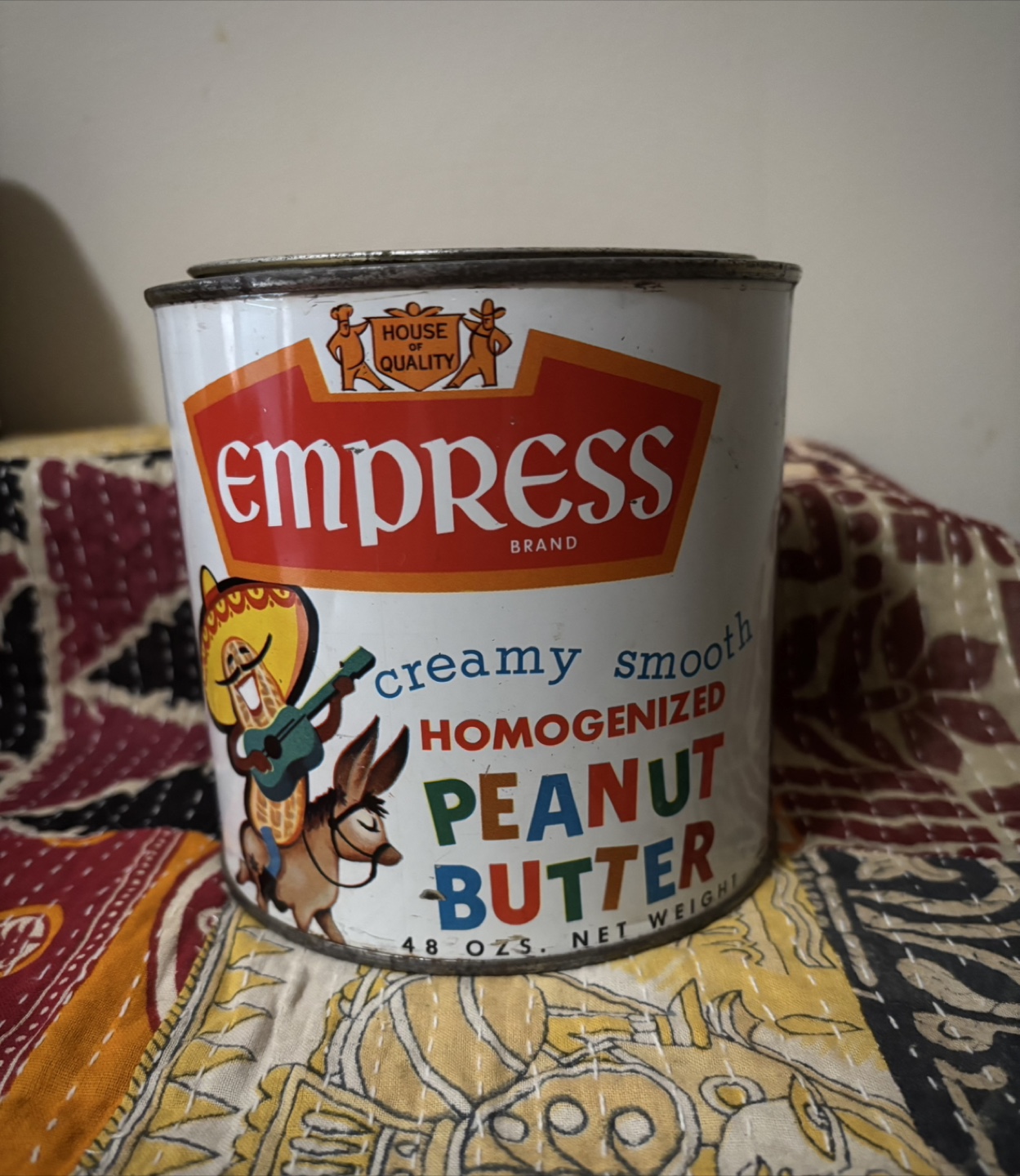 Vintage Empress Brand Peanut Butter Tin