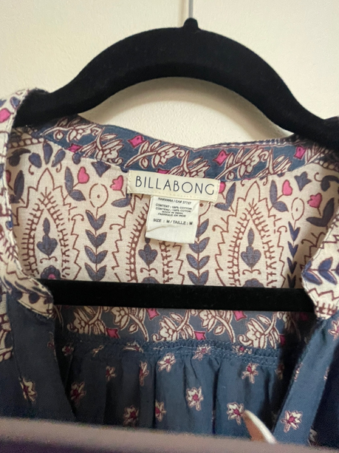 Billabong Floral Button-Up Top - Size M - photo 3