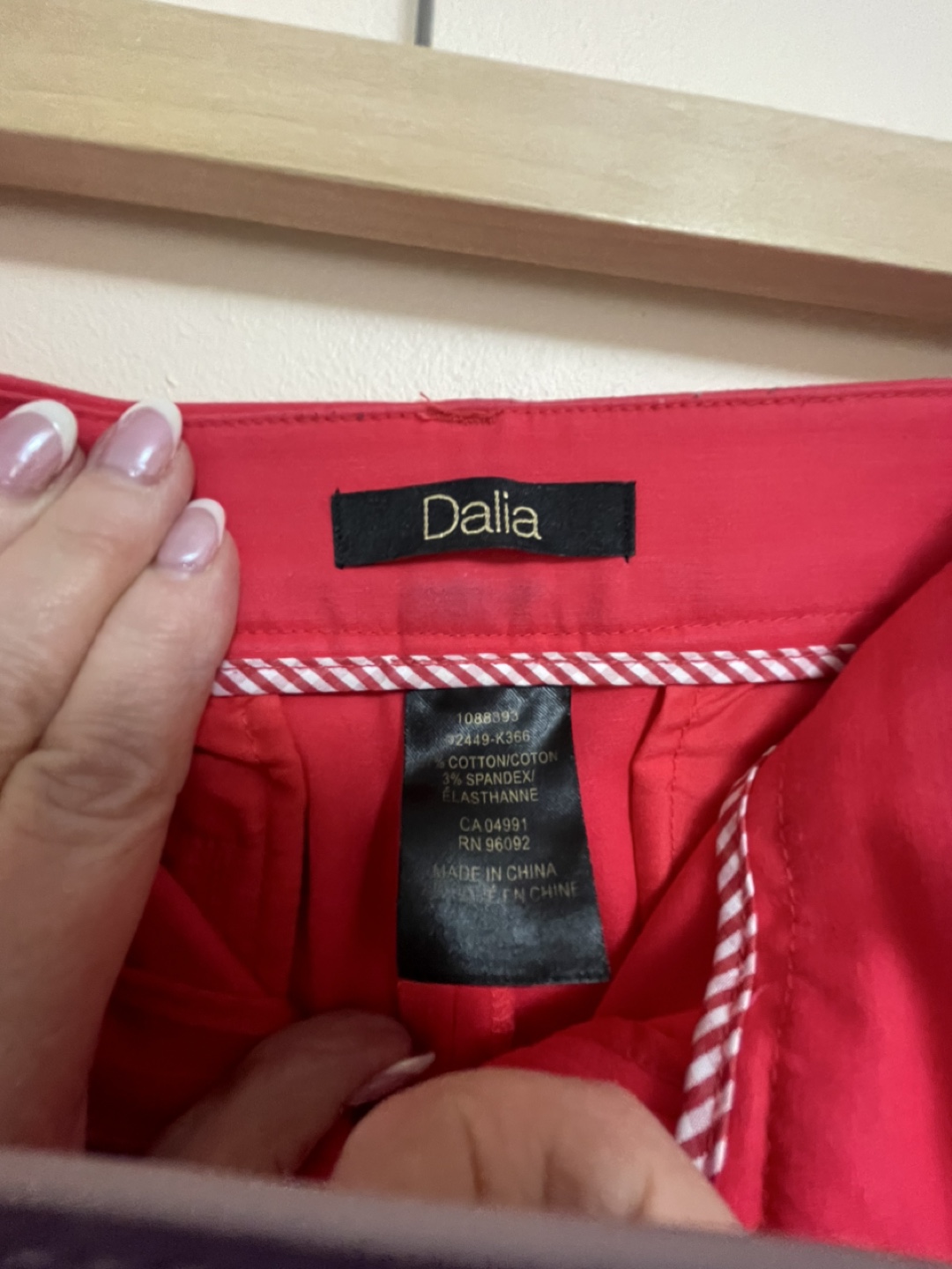 Dalia Red ankle Pants - photo 4