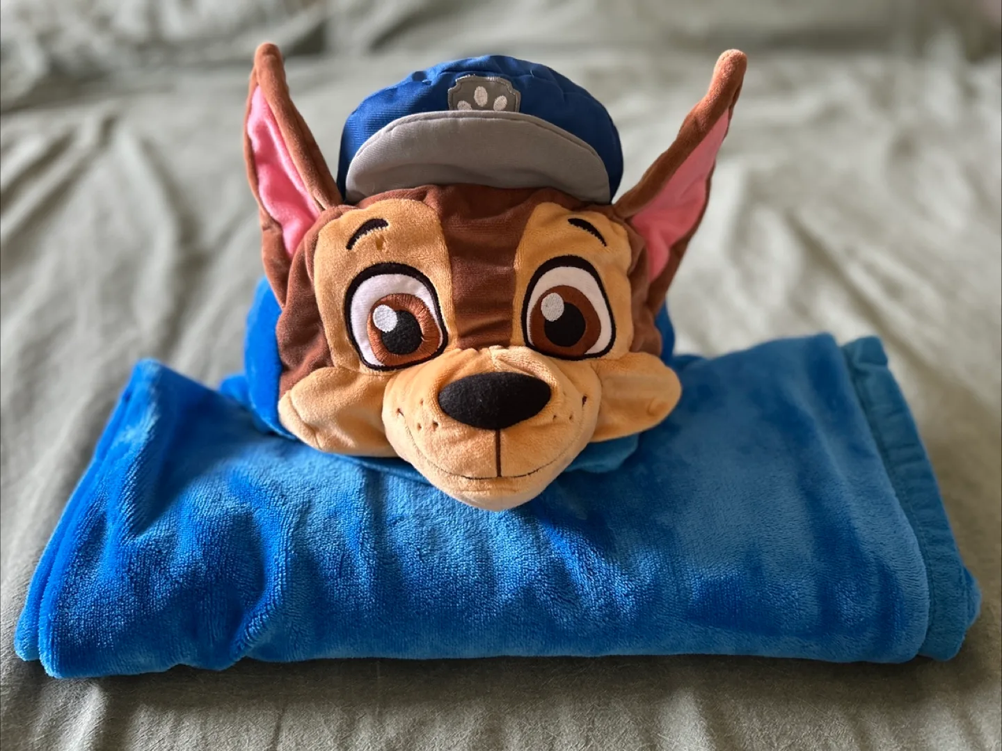Paw patrol Chase hooded blanket for kids thumbnail