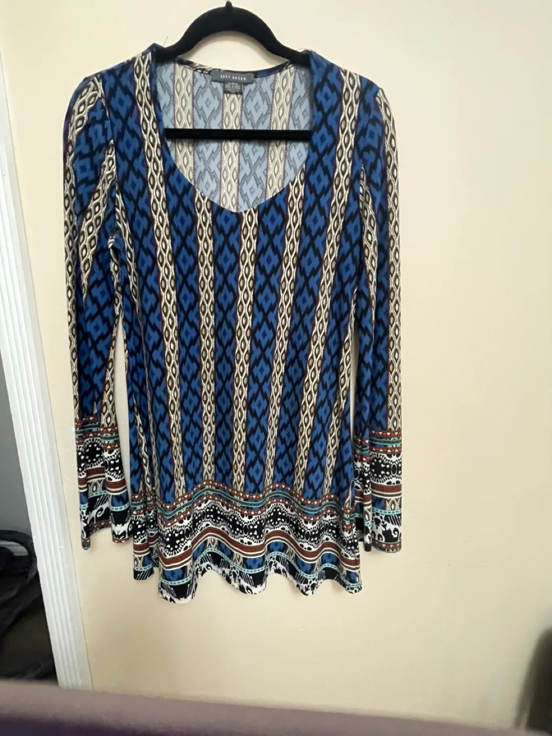 Geometric Print Tunic Top