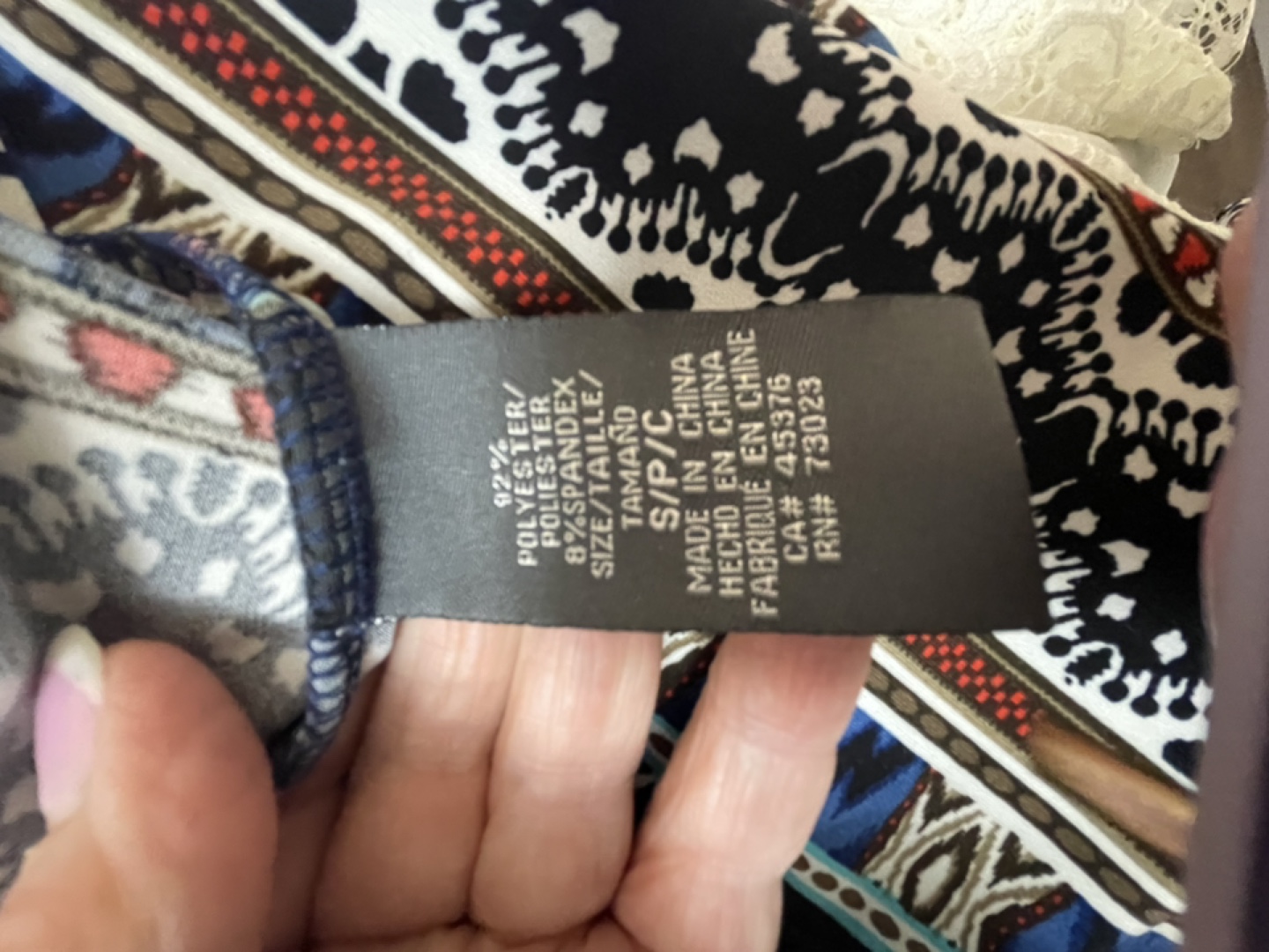 Geometric Print Tunic Top - photo 4